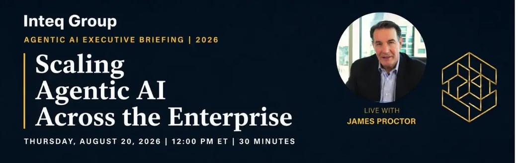 Scaling Agentic AI Across the Enterprise executive briefing banner