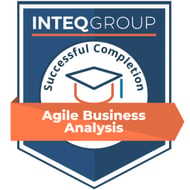 Inteq Agile Business Analysis Course Completion Badge