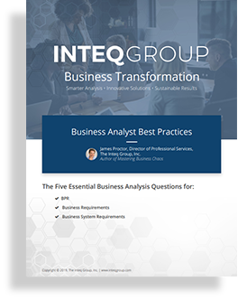 White Paper: The Five Essential Business Analysis Questions
