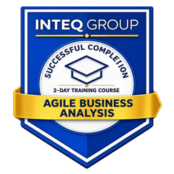 Inteq Agile Business Analysis course badge