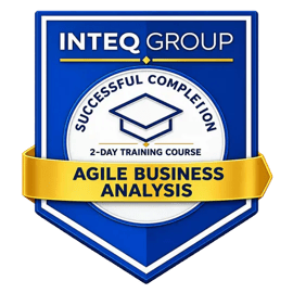 Inteq Agile Business Analysis Training Course Completion Badge