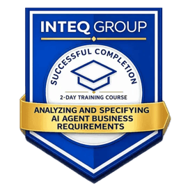 Inteq Analyzing and Specifying AI Agent Business Requirements course badge