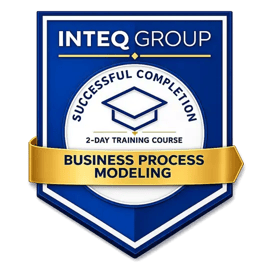 Inteq Business Process Modeling and Analysis Course Completion Digital Badge