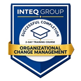 Inteq Organizational Change Management Training Course Completion Badge
