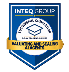 Inteq Valuating and Scaling AI Agents Course Completion Digital Badge