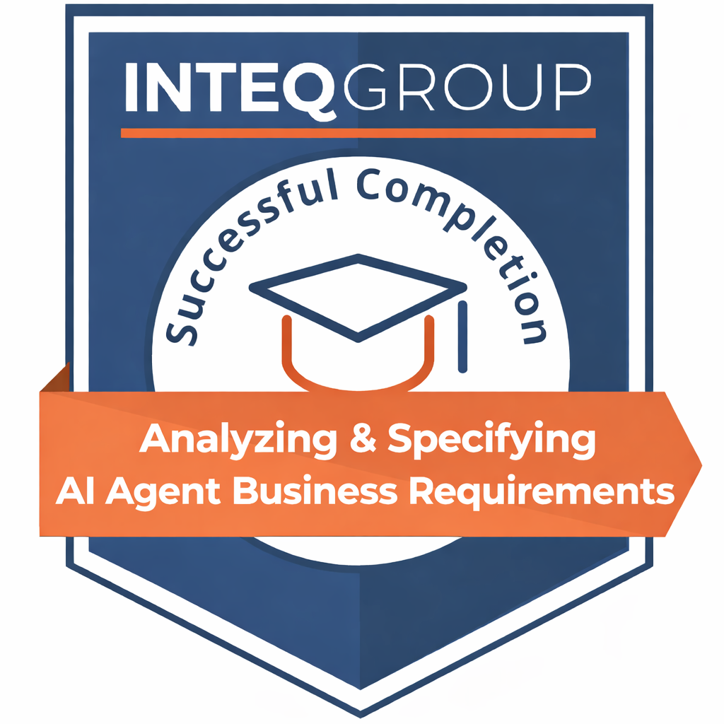 Analyzing and Specifying AI Agent Business Requirements Badge