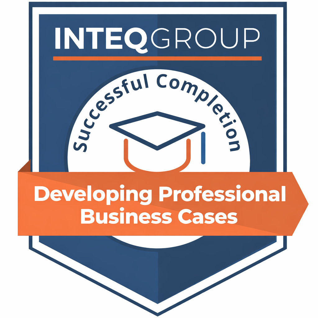 Developing Professional Business Cases Training Course Badge