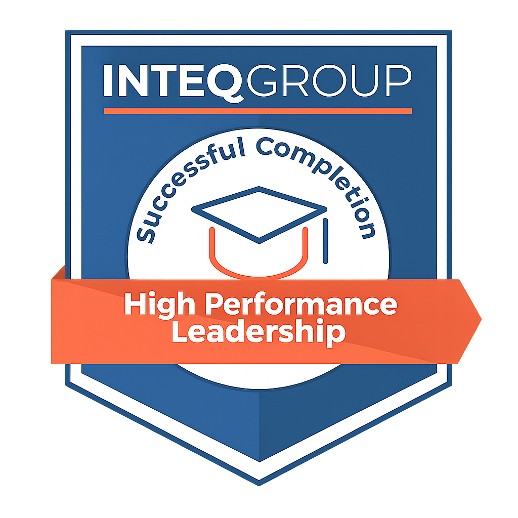 High-Performance Leadership Training Course Badge