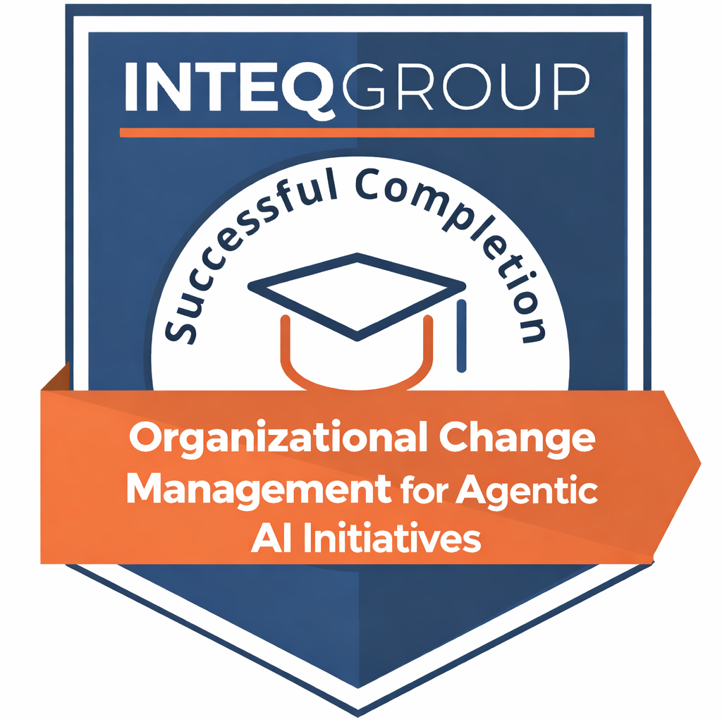 Organizational Change Management for Agentic AI Initiatives Badge